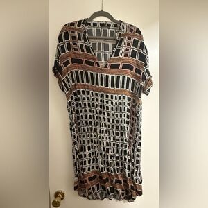 Geometric Patterned Dress by Nile